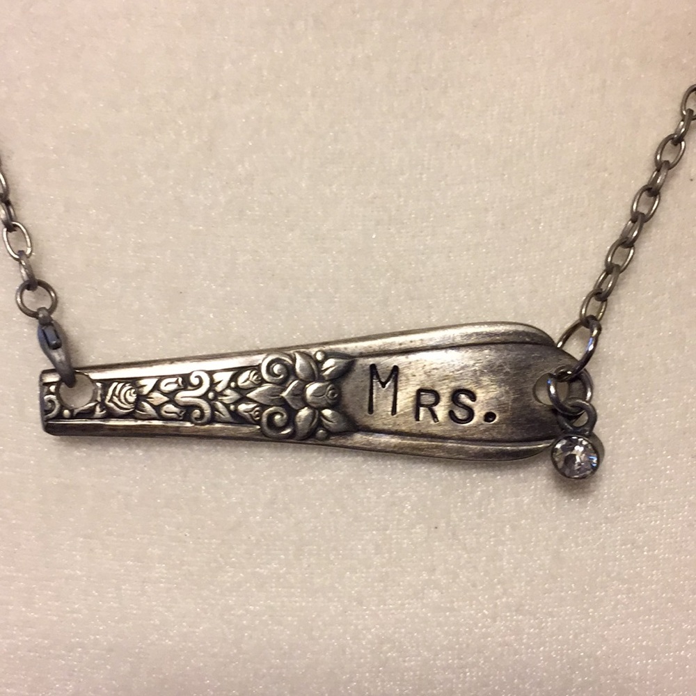 Beautiful handmade wedding spoon necklace - Picture 2 of 5